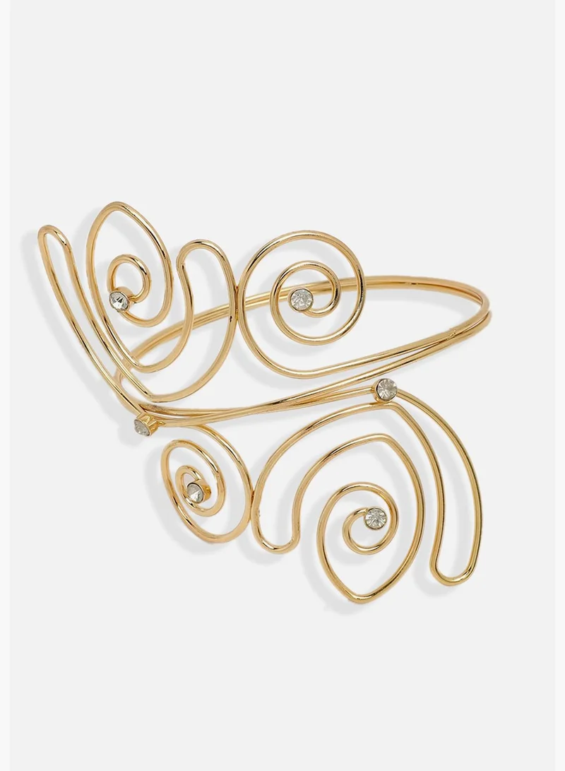 SOHI Gold Plated Party Designer Armlet For Women