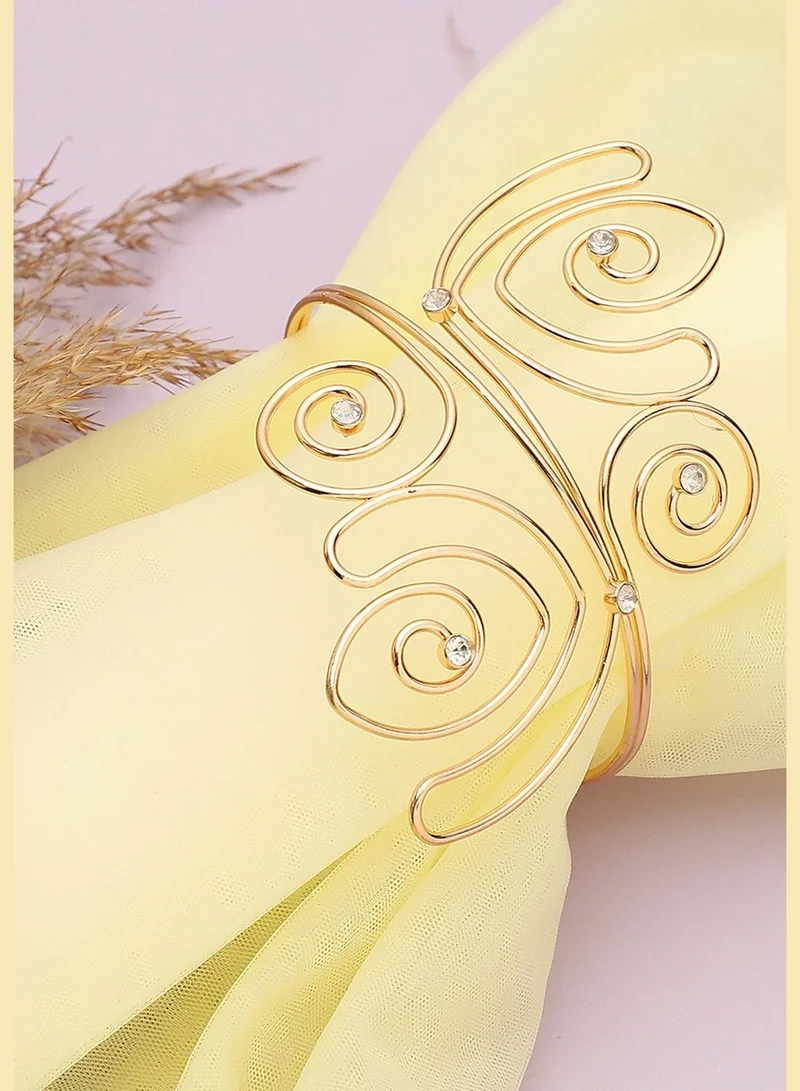 SOHI Gold Plated Party Designer Armlet For Women