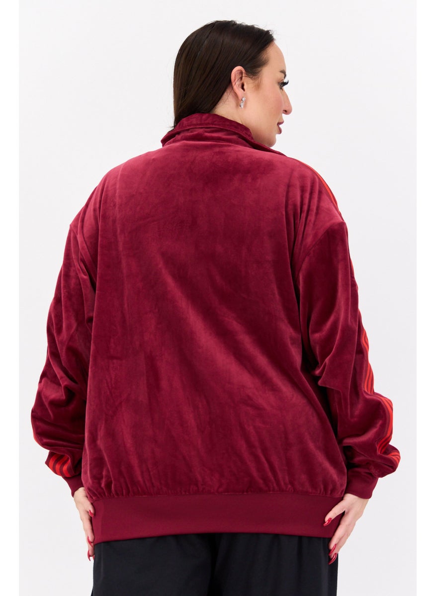 Adidas - Adidas x Ivy Park Women Sportswear Fit Long Sleeve Outdoor Sweatshirts, Maroon - Image 1