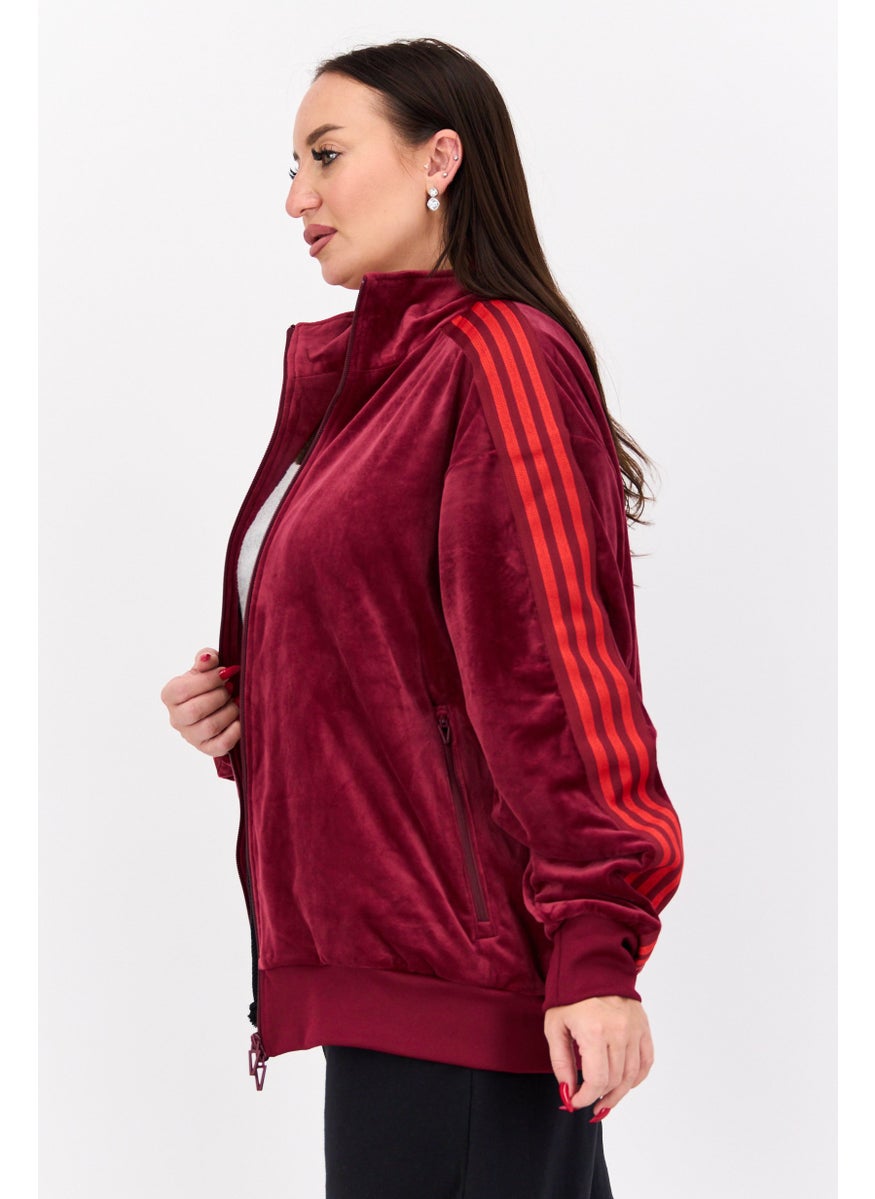 Adidas - Adidas x Ivy Park Women Sportswear Fit Long Sleeve Outdoor Sweatshirts, Maroon - Image 1