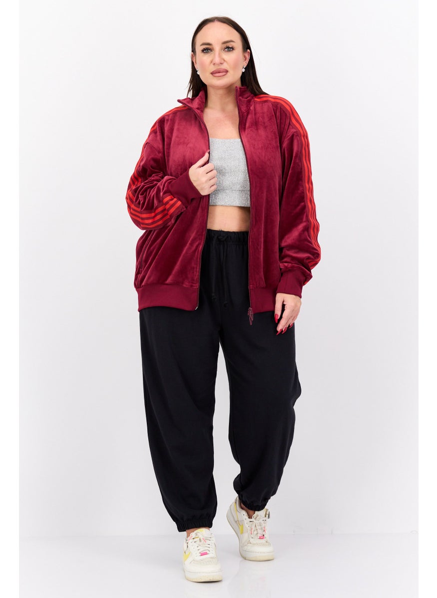 Adidas - Adidas x Ivy Park Women Sportswear Fit Long Sleeve Outdoor Sweatshirts, Maroon - Image 1