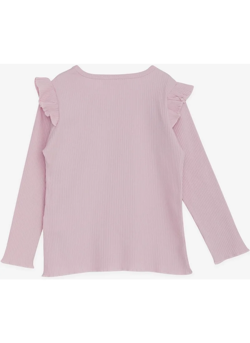 Breeze Girl Long Sleeve Blouse Ruffled 2-6 Years, Pink