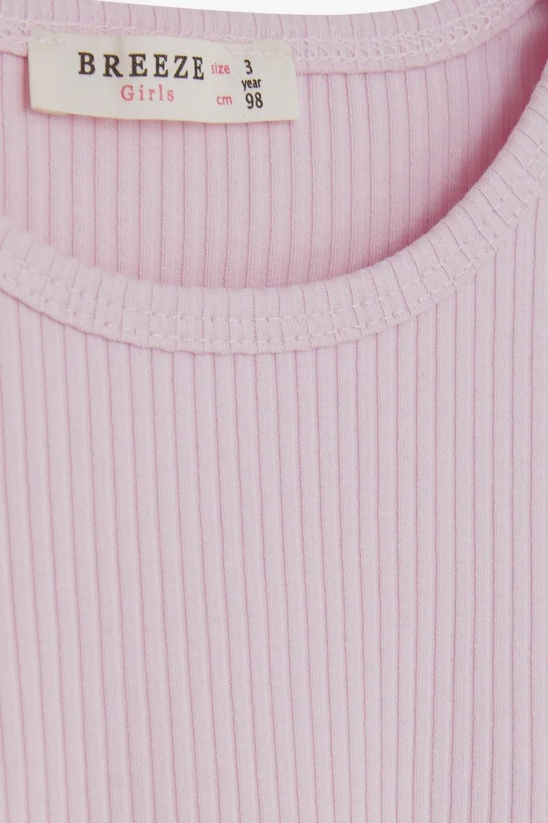 بريز Girl Long Sleeve Blouse Ruffled 2-6 Years, Pink