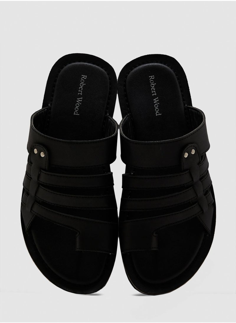 Robert Wood - Toe Ring Skeleton Sandals - Image 1