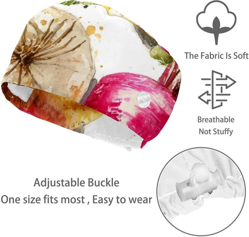 4 Pack Wild sage (3) Fashion Print Soft Comfort Protective Caps - Image 3