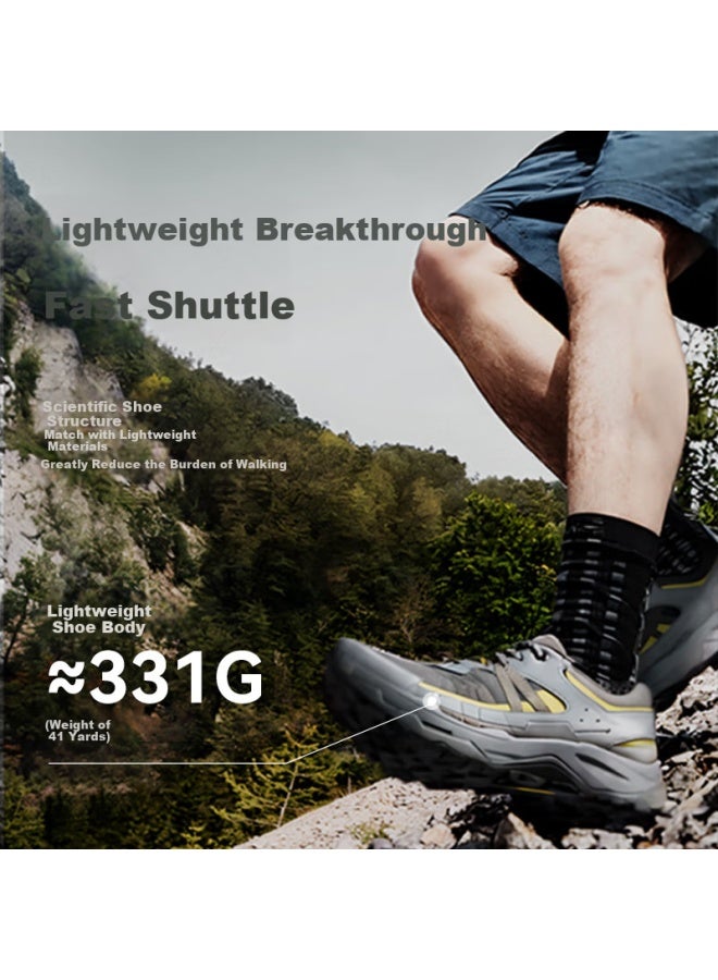 PELLIOT Pelliot [light Cloud] Outdoor Mountaineering Shoes Men's And Women's Hiking Running Shoes Anti-slip Wear-resistant Casual Shoes 11411909 Men's Gray Size 39 - Image 3