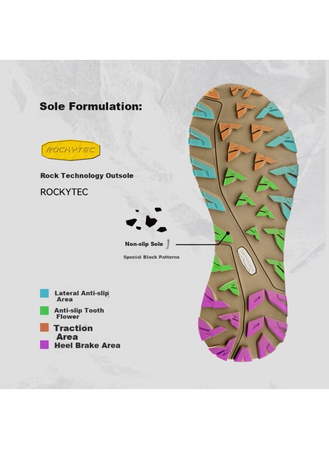 PELLIOT Pelliot [light Cloud] Outdoor Mountaineering Shoes Men's And Women's Hiking Running Shoes Anti-slip Wear-resistant Casual Shoes 11411909 Men's Gray Size 39 - Image 5
