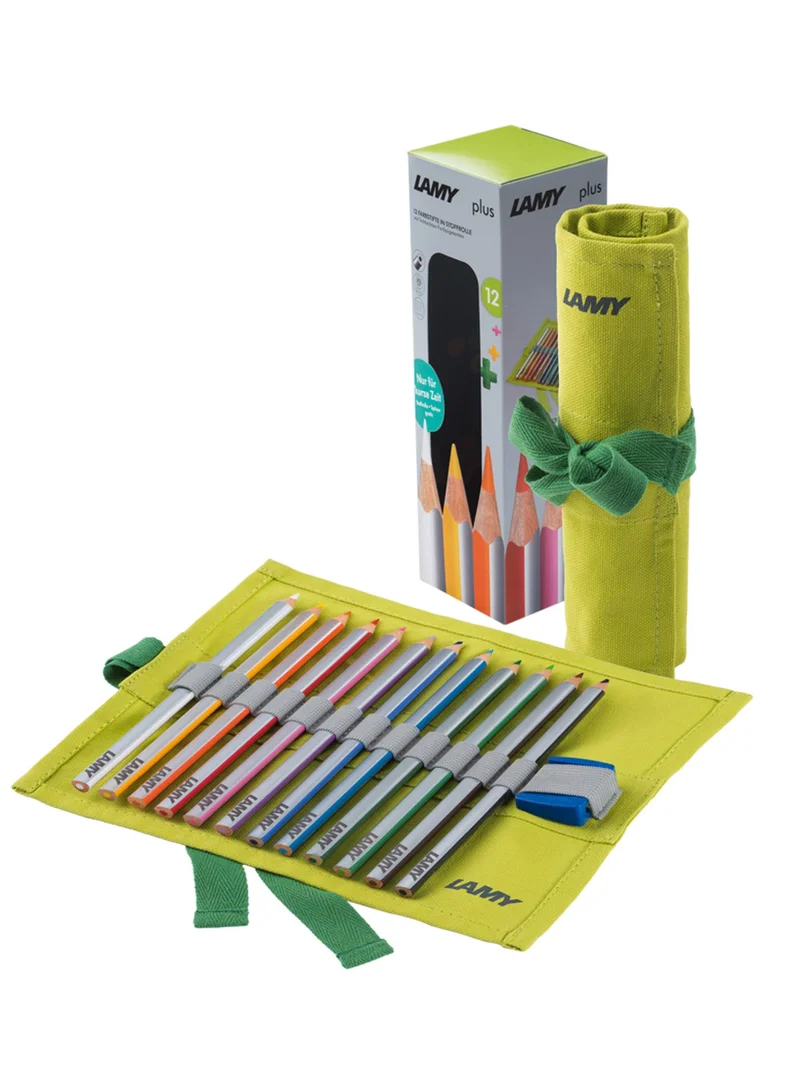 LAMY Lamy Plus 12 Color Pencils In Fabric Roll Lime (W449)