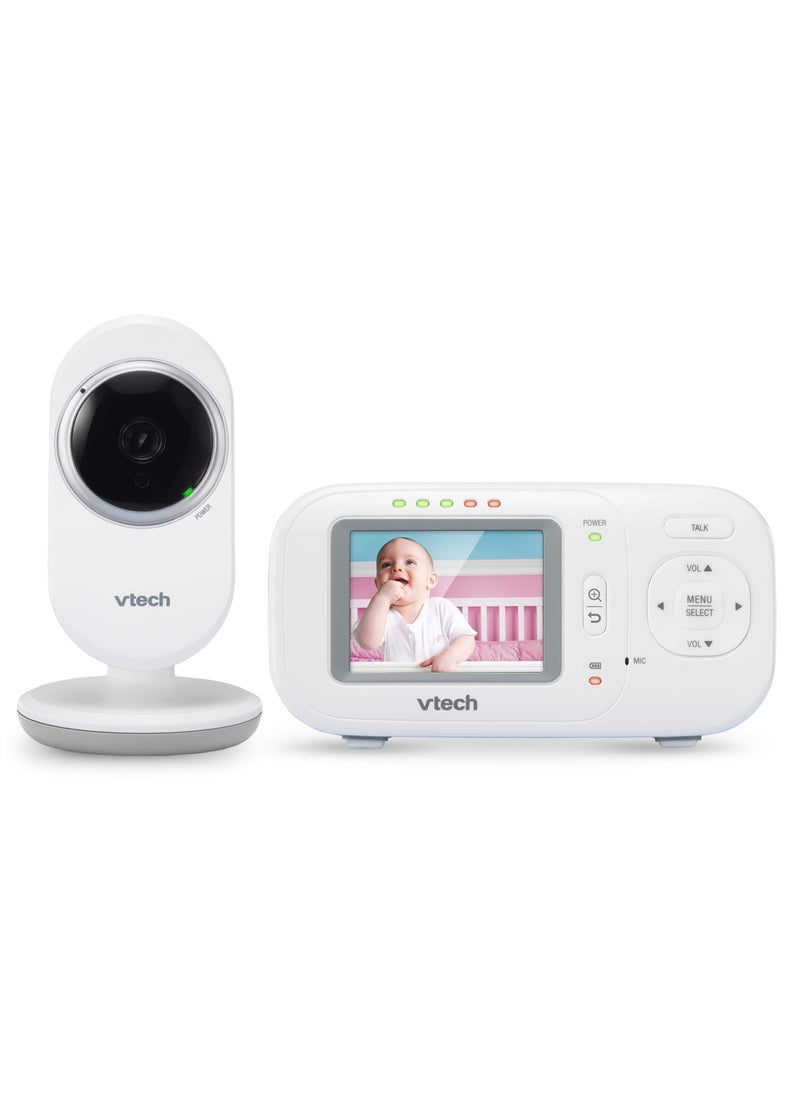 vtech VTech VM320 2.4 Inch Digital Video Full-Color Baby Monitor with Automatic Night Vision, White  - Image 1