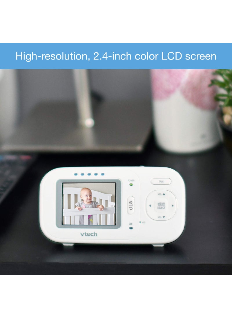 vtech VTech VM320 2.4 Inch Digital Video Full-Color Baby Monitor with Automatic Night Vision, White  - Image 4