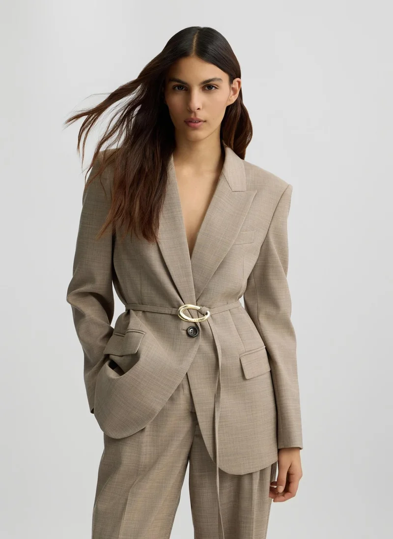 Liu Jo Beige jacket with belt