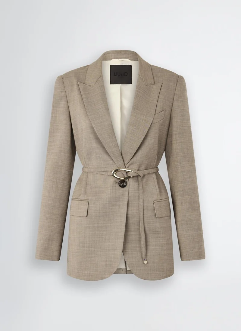 Liu Jo Beige jacket with belt