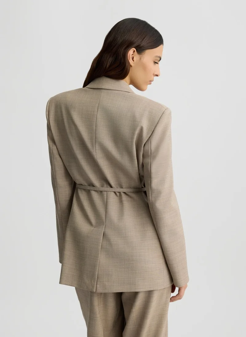 Liu Jo Beige jacket with belt