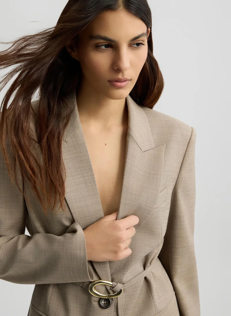 Liu Jo Beige jacket with belt