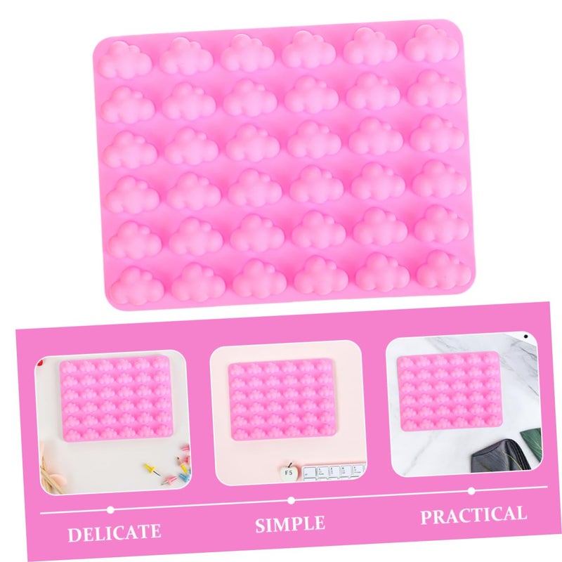 Pink Reusable Flexible Silicone Mold for Cake Chocolate Jelly Candy Making 2PCS - Image 4
