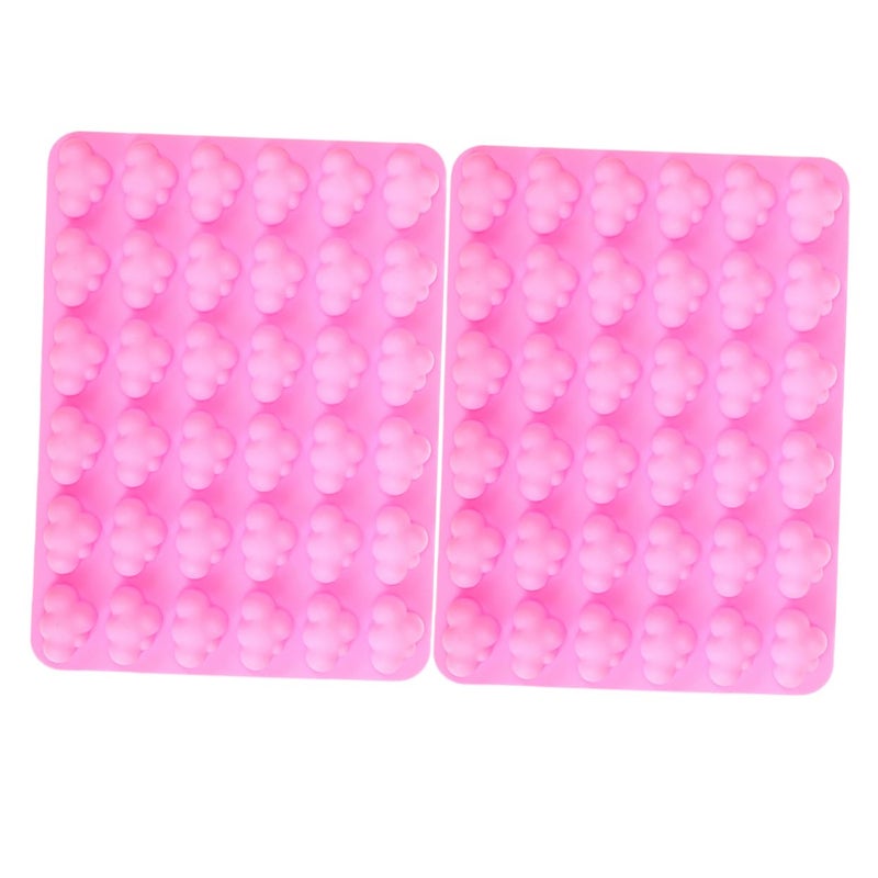 Pink Reusable Flexible Silicone Mold for Cake Chocolate Jelly Candy Making 2PCS - Image 2