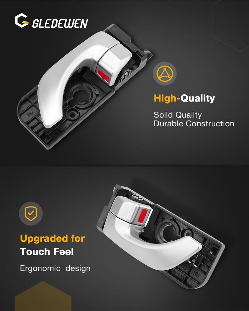 Gledewen Chrome Front Left Interior Door Handle for 2005-2008 Hyundai Sonata - Image 4