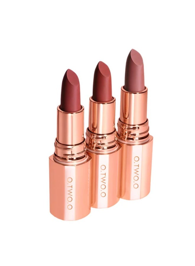 OTWOO O.TWO.O Intense Misty Kiss Lock Colour Matte Lipstick – 11 Bold Shades (M12, COLD) - Image 1