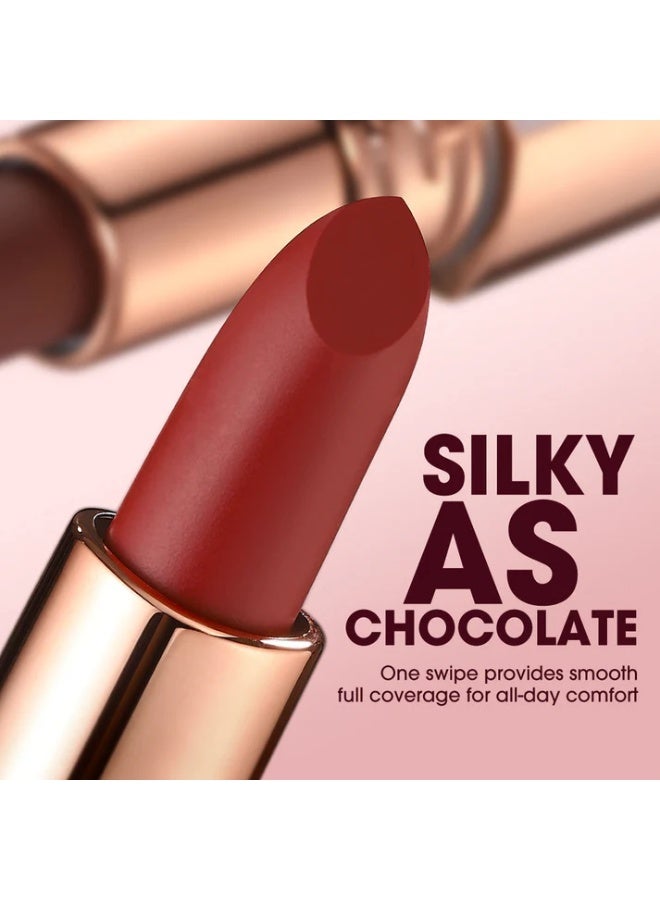 OTWOO O.TWO.O Intense Misty Kiss Lock Colour Matte Lipstick – 11 Bold Shades (M12, COLD) - Image 5