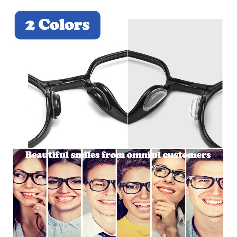 Omnful Eyeglass Nose Pads  3.5Mm Thickness Adhesive Anti Slip Glasses Nose Grips With Air Bag For Sunglasses Eyeglasses Reading Glasses (10 Pairs  Clear) - Image 3