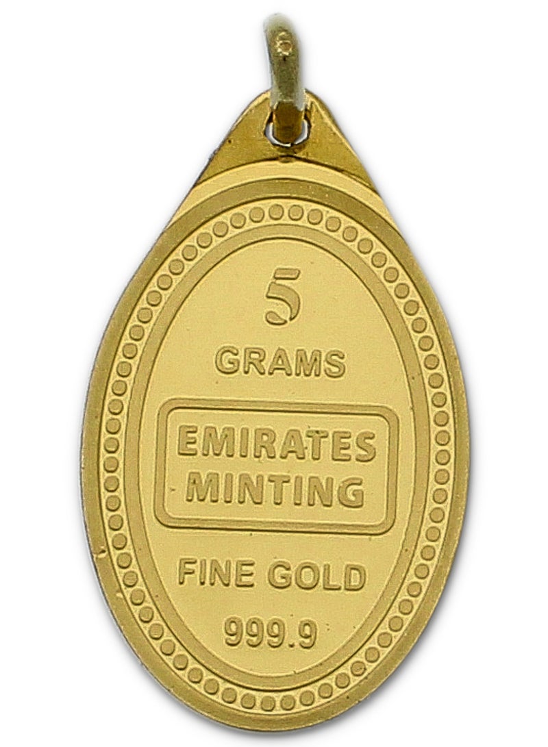 الإمارات مينتنج الإمارات لسك العملة (5.000+0.200) جرام 999.9 ذهب نقي 24 قيراط معلقة - (5.000+0.200) جرام  - Image 3