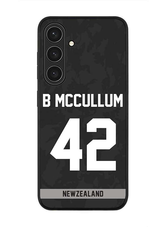 Stylizedd For Samsung Galaxy S25+ / S25 Plus 5G Case,Slim fit Camera Protection, Shockproof Thin Phone cover  - New Zealand Brendon McCullum, Jersey No 42 - Image 1