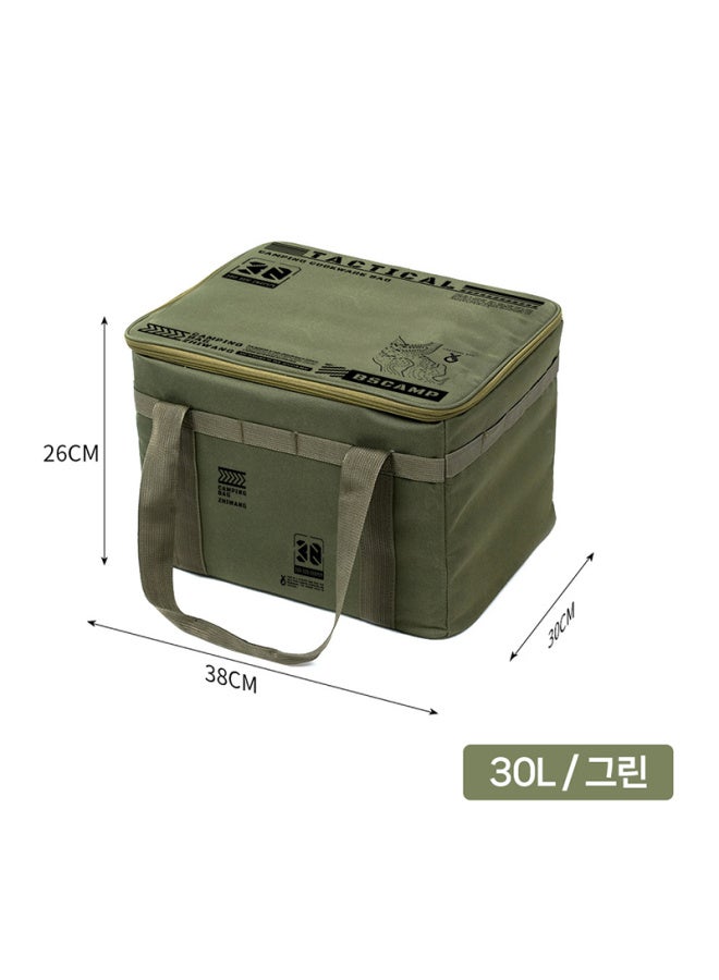 Camping multi-purpose storage bag, insulated large capacity heat-resistant cookware, outdoor equipment storage bag, hiking backpack, beach tent, travel Oxford cloth 