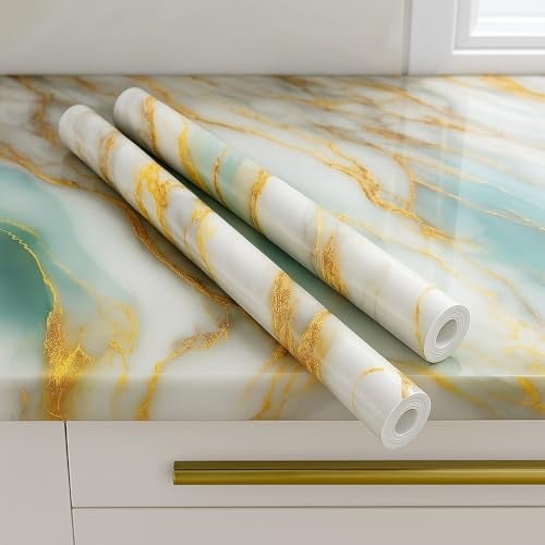 Barebeauty 60CM X 200CM Kitchen Wallpaper Oil Proof, Waterproof self-Adhesive Wall Stickers for Kitchen Anti-Mold and Heat Resistant Aluminium Backsplash Wallpaper (Pack of 2) - Image 1