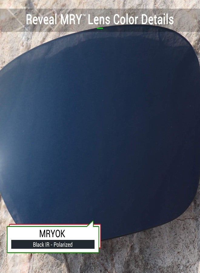 Mryok Polarized Replacement Lenses Compatible with Ray-Ban Meta Wayfarer RW4008 53mm - Black Iridium - Image 4
