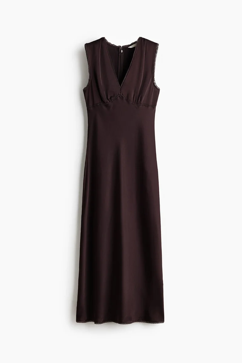 H&M Sleeveless satin dress