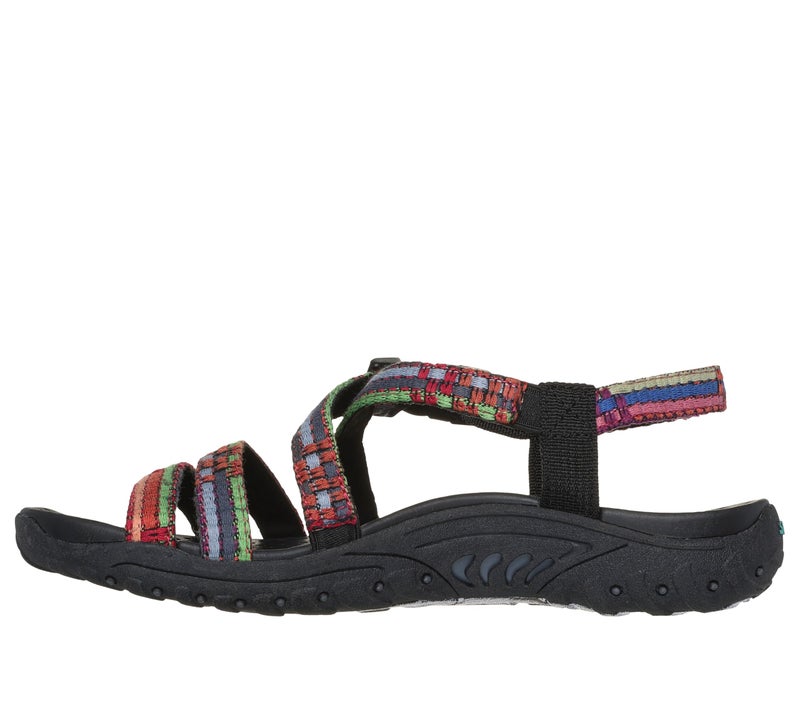 Skechers Women's Reggae-Sew Me-Boho Woven Strappy Slingback Sandal, Black Multi, 10 - Image 2