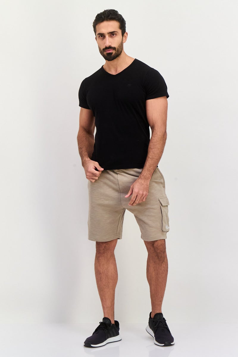 Ellesse Men Sportswear Fit Training Shorts, Khaki - Image 4