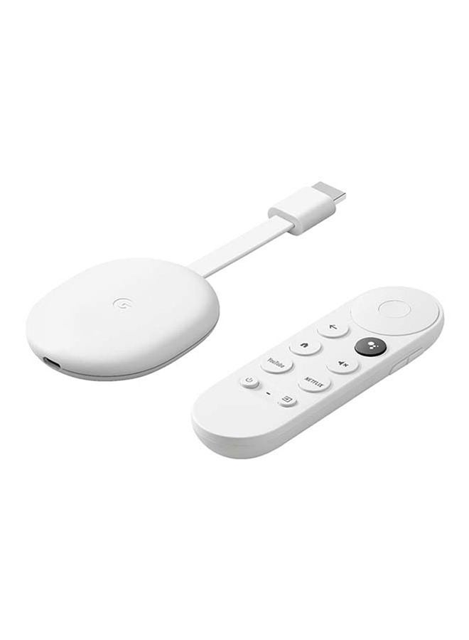 Google Chromecast With Google TV - 4K With Remote Streaming Device Snow/White - Image 2