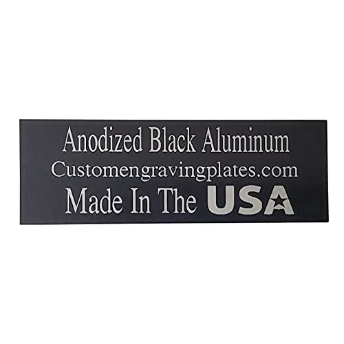 Custom Engraving Plates Engraving Plates Blank Anodized Aluminum Assortment 15 Piece, 3-Thicknesses, Black Double Sided - Image 3