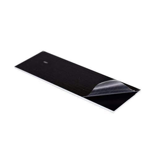 Custom Engraving Plates Engraving Plates Blank Anodized Aluminum Assortment 15 Piece, 3-Thicknesses, Black Double Sided - Image 2