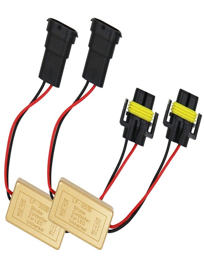 YSY 2 Pcs LF-300B Flash Strobe Controller Box Continuous Flashing Module H8 H9 H11 Socket for LED Headlight Foglamp (H8 H9 H11) - Image 1