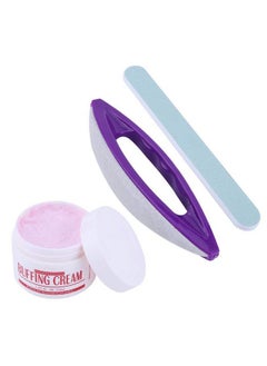 yuyte Nail Buffer And Shine Kit 3Pcs Nail Art Buffing Cream And Nail Brush Buffer Varnish Polish For + Polishing Strip Nail Art  - Image 2