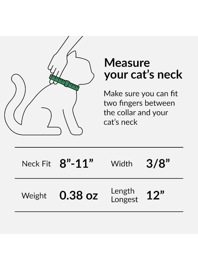 Leather Cat Collar with Removable Bell, Elastic Safety Strap Breakaway Alternative, Kitten Collar for Small and Big Boy and Girl Cats - Image 4