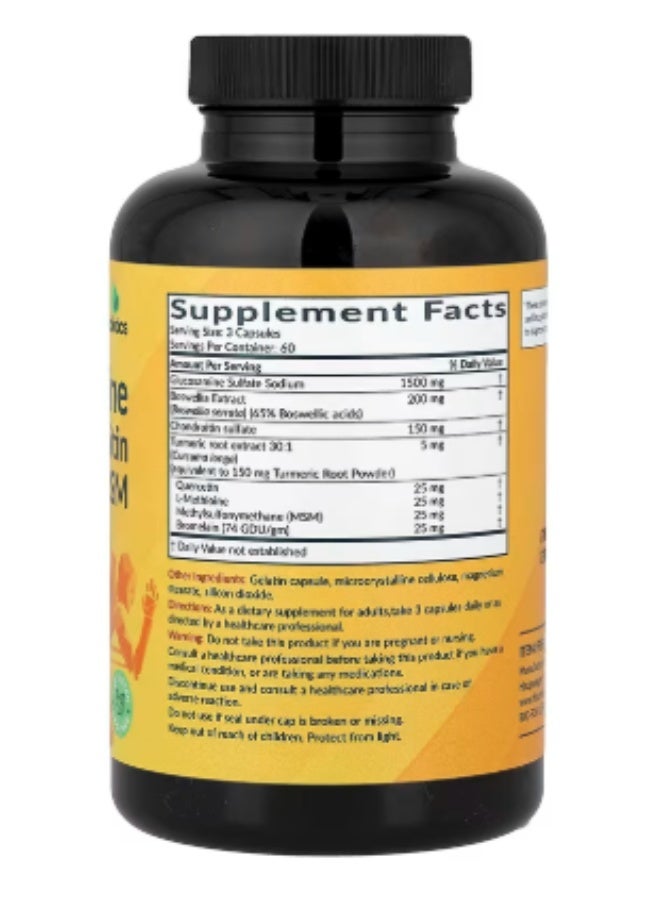 Futurebiotics, Glucosamine, Chondroitin, Turmeric & MSM, 180 Capsules - Image 2