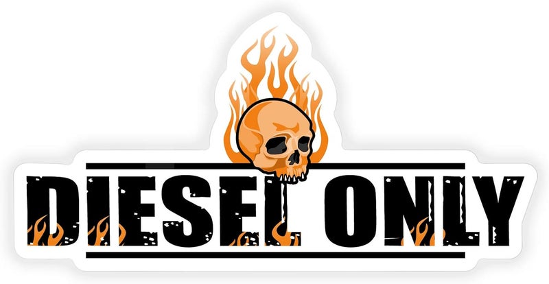 Agent Gear USA Diesel Only Skull Sticker Decal - Image 1