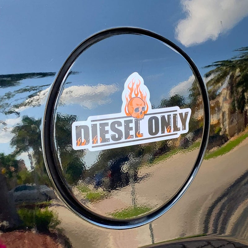 Agent Gear USA Diesel Only Skull Sticker Decal - Image 2