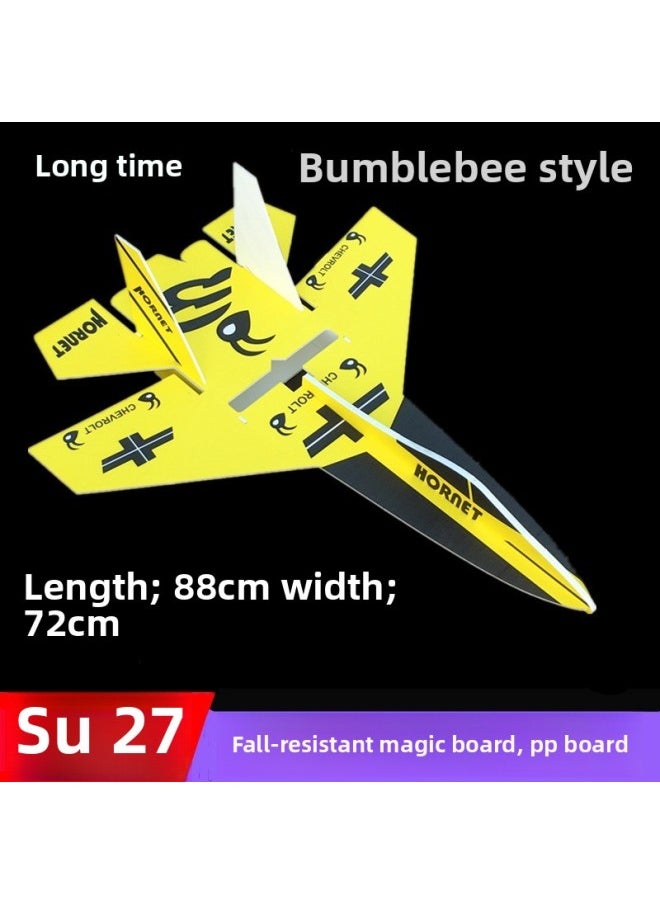 Model Remote Control Aircraft Fixed Wing PP Magic Board KT Su 27 Foam Su27 Remote Control Model Glider Assembly-Color:K6p Remote Control Complete Machine Package Comes Standard With (high Speed)-Specifications:Swallow (red And Blue) Without Cutting