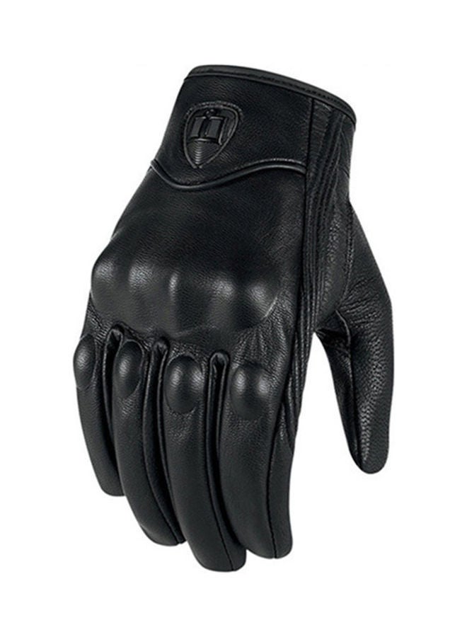NIBEMINENT 1-Pair Protective Leather Full Finger Gloves  - Image 4