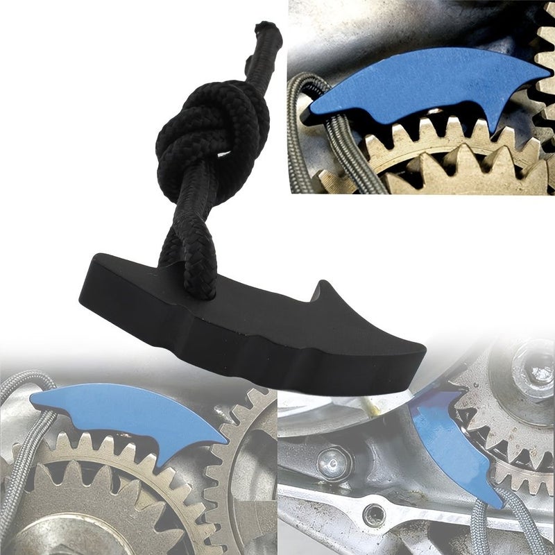 Black Gear Lock Interference Tool 1pc for Motorcycles Snowmobile ATV UTV Off-Road Transmission CVT - Image 1