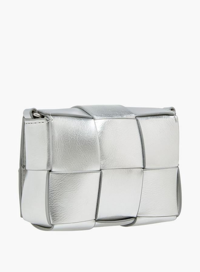 فلورا بيلا من شو إكسبرس حقيبة فلورا بيلا كروس بودي بنسيج متشابك وحزام سلسلة من مجموعة رمضان - Image 4