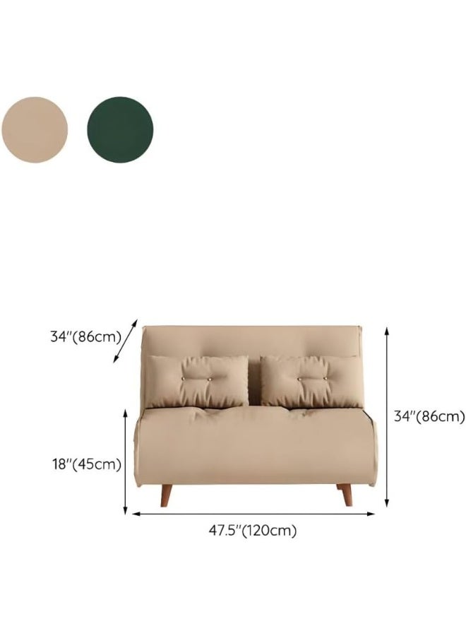Ripple FURNITURE UAE Homes Contemporary Armless Loveseat Sofa with Cushions, Forest Green Velvet, Wooden Legs  - Image 2