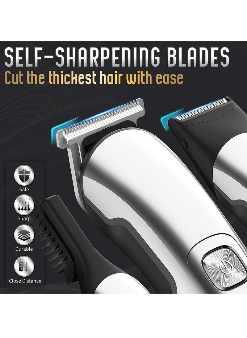 DOSCHER - Hair Trimmer for Men,11 in 1 Mens Beard Grooming Kit,Electric Nose Hair Trimmer for Beard, Head, Face and Body, Cordless Hair Clipper Waterproof USB Rechargeable - Image 1