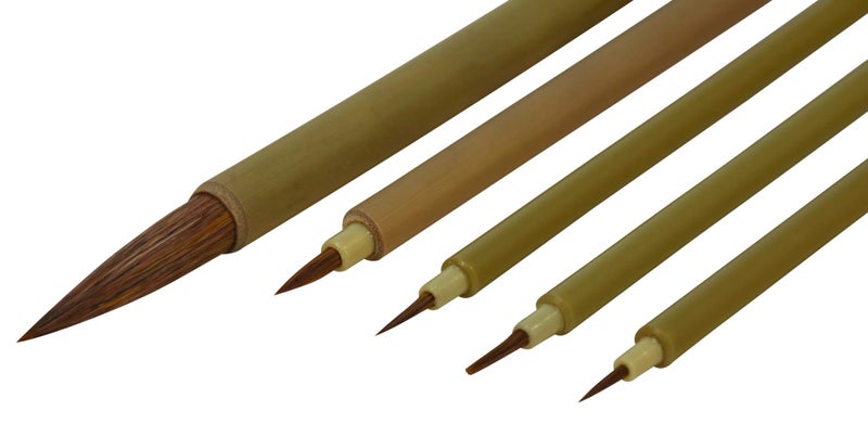 School Specialty Oriental Decorative Brush Set, Assorted Sizes, Set of 9 - 461000 - Image 2