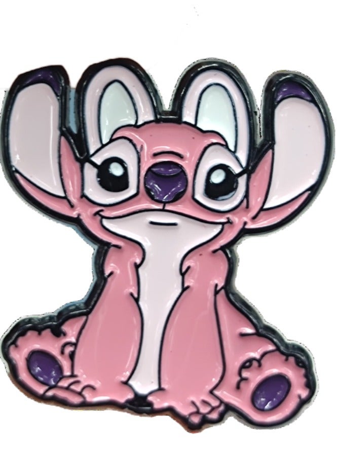 ملصق جوال حديد ستيتش وردي