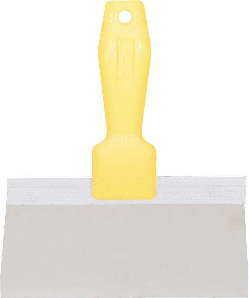 Walboard WAL-BOARD TOOLS Yellow Plastic Handle Drywall Taping Knife, 8 Inch Stainless Steel Blade, Made in The USA, 021-038 - Image 2